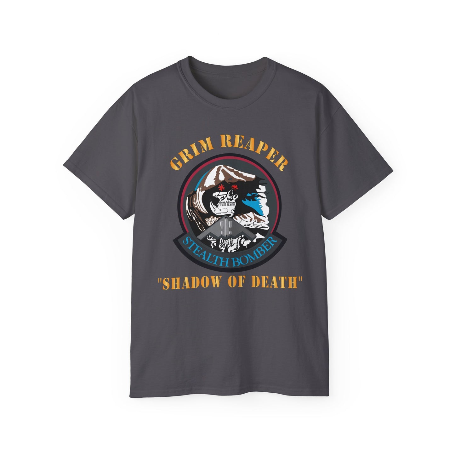 Unisex Ultra Cotton Tee - USAF - B2 - Grim Reaper - Stealth Bomber X 300