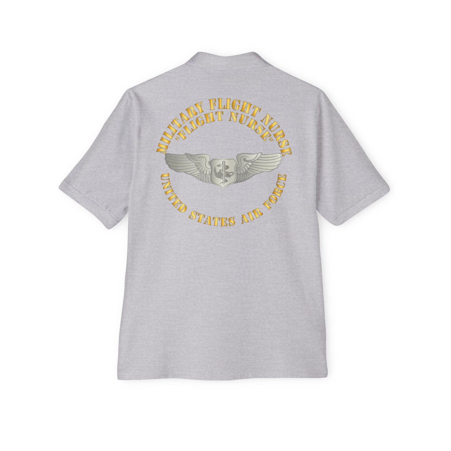 Men's Piqué Polo - USAF - Military Flight Nurse - Flight Nurse - Basic