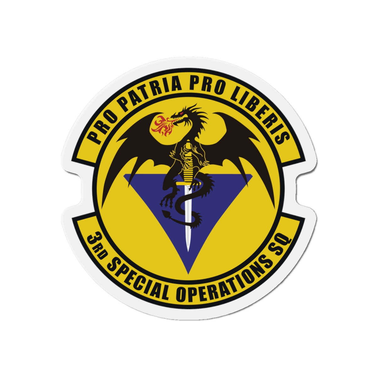 Die-Cut Magnet - USAF - 3rd Special Operations Squadron wo txt