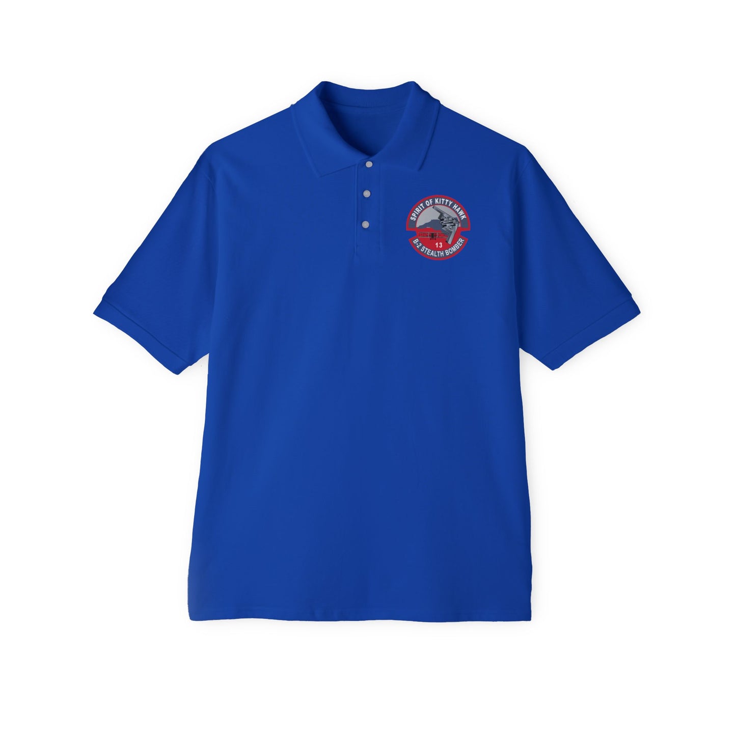 Men's Piqué Polo - USAF - B2 - Spirit of Kitty Hawk - Stealth Bomber wo txt X 300