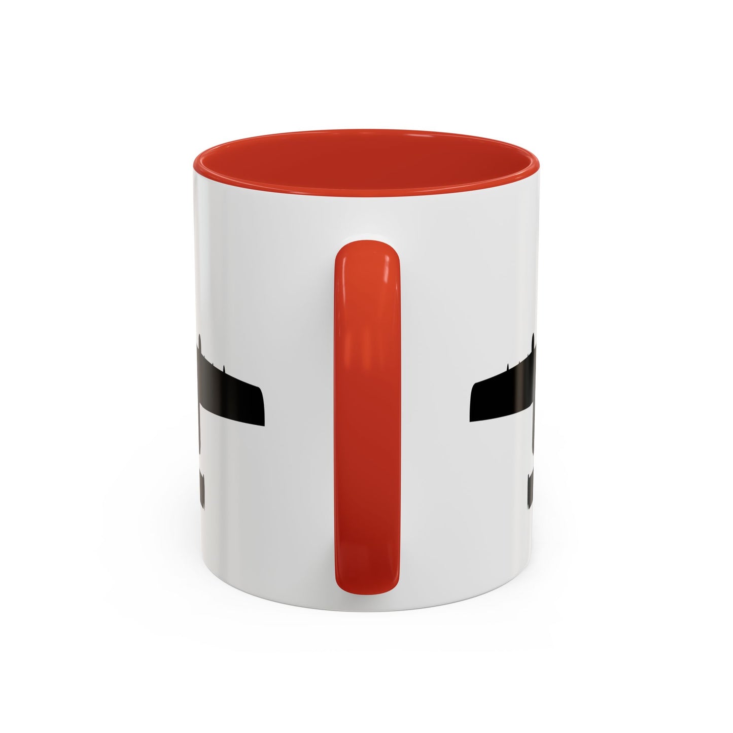 Accent Coffee Mug (11oz & 15oz) - Aircraft - USAF - A-10 Thunderbolt II - Top - Silhouette X 300