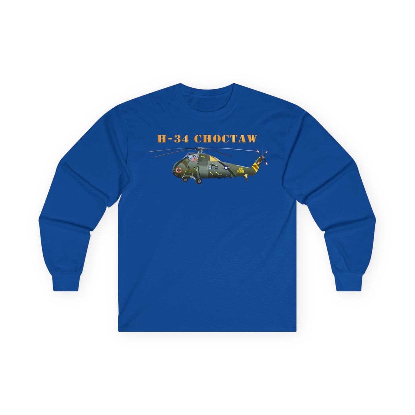 Unisex Ultra Cotton Long Sleeve Tee - H-34 Choctaw with Txt X 300