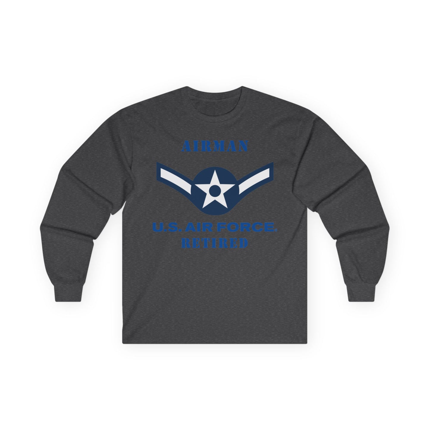 Unisex Ultra Cotton Long Sleeve Tee - USAF - Airman (E2) - 2020 - US Air Force - Retired