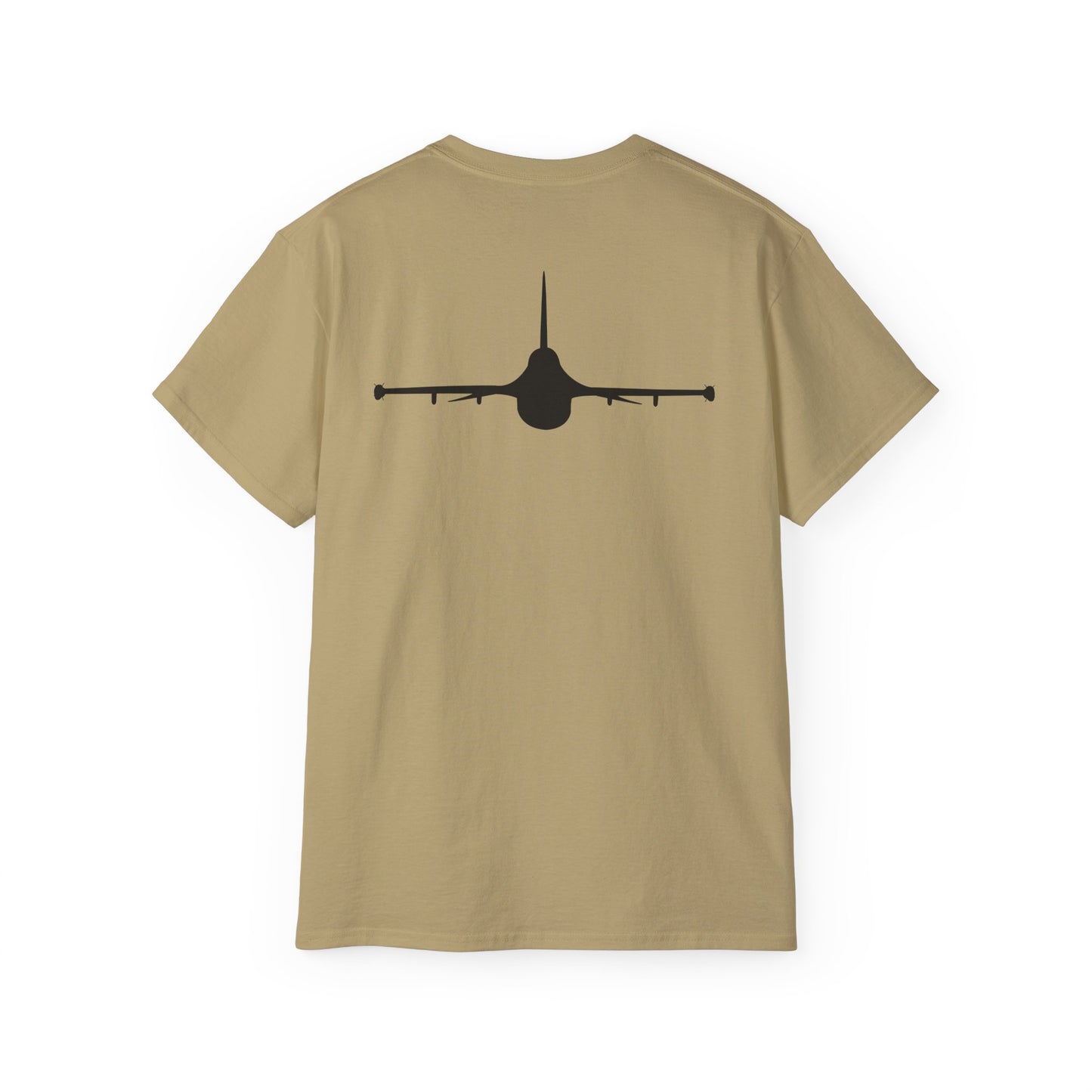 Unisex Ultra Cotton Tee - Aircraft - F-16 - Front - Silhouette wo Txt X 300