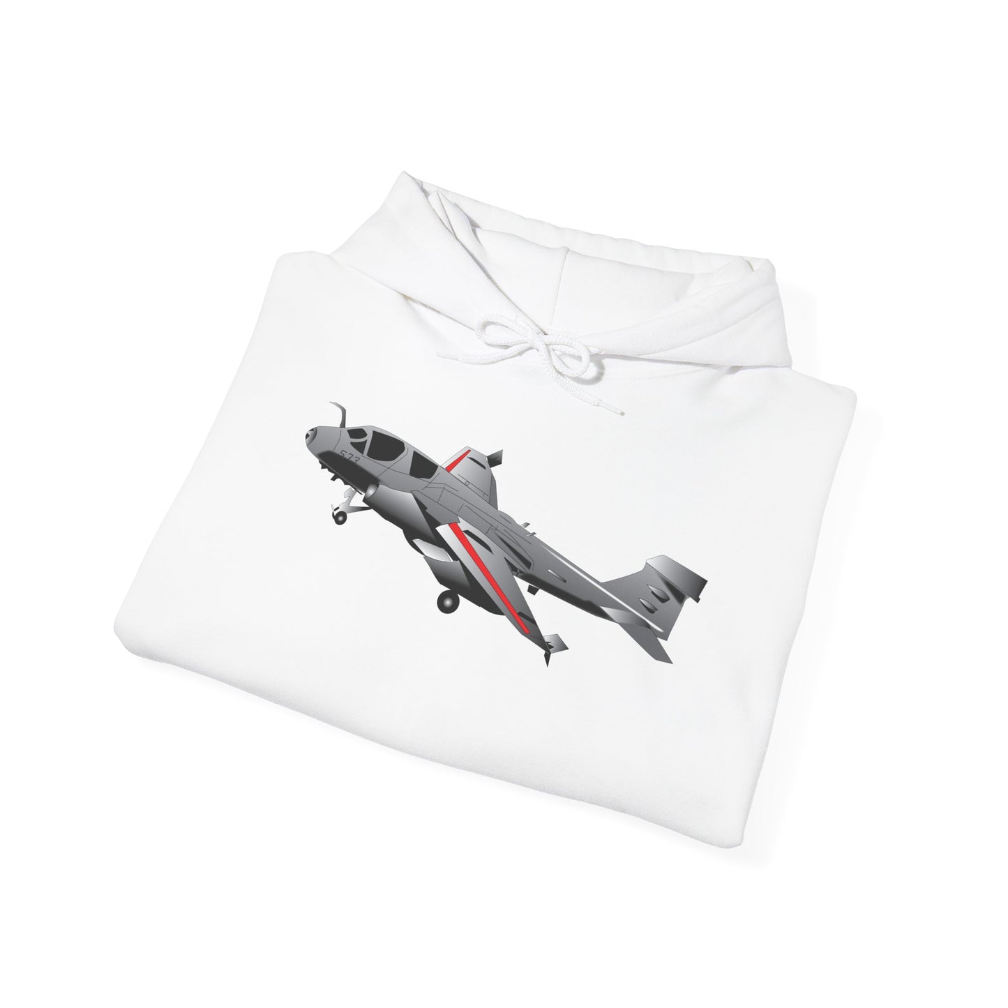 Unisex Heavy Blend Hooded Sweatshirt - Aircraft - Navy - A-6A Intruder X 300