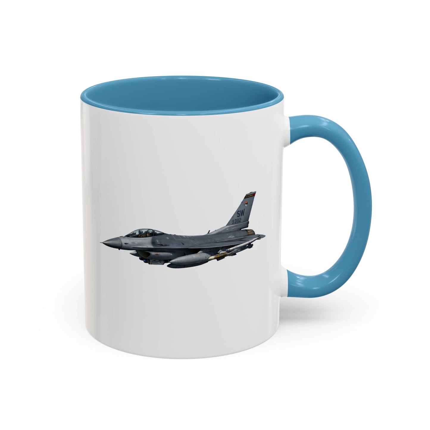 Accent Coffee Mug (11oz & 15oz) - USAF - F-16 Fighting Falcon wo txt X 300