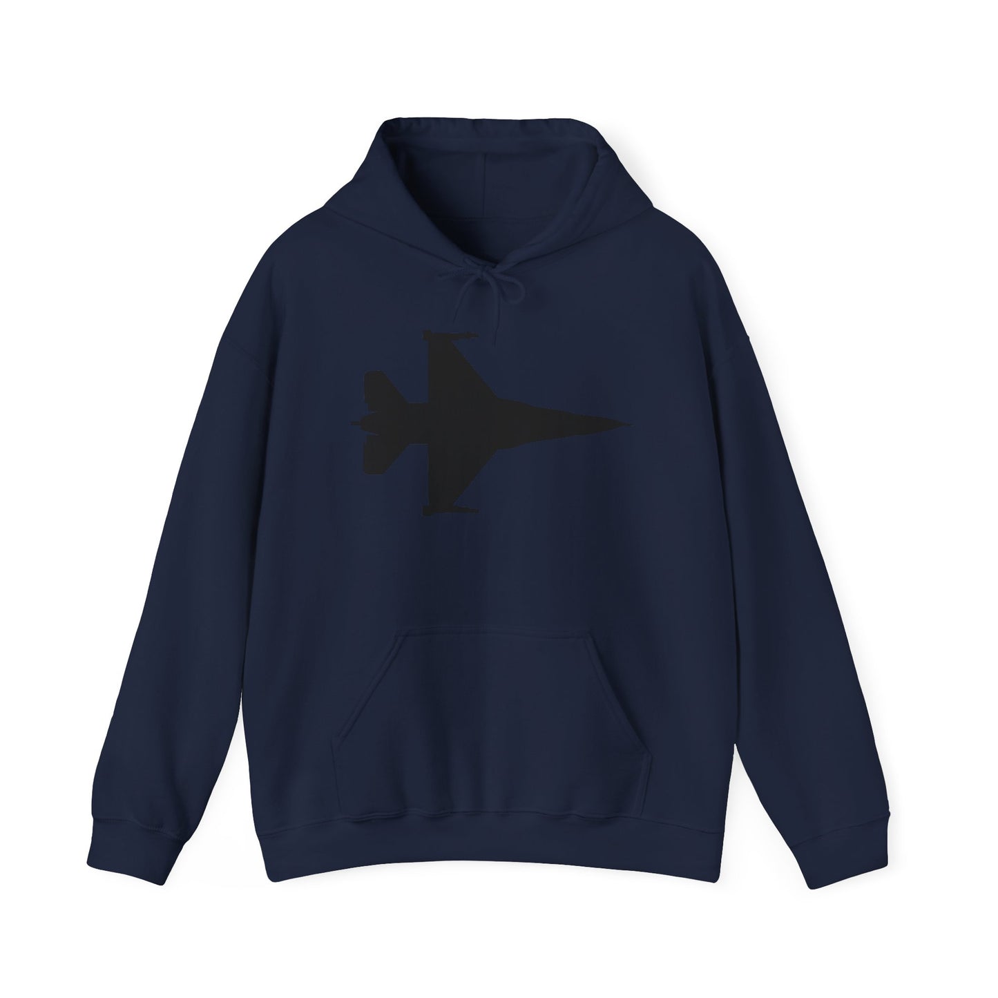 Unisex Heavy Blend Hooded Sweatshirt - Aircraft - F-16 -Top - Silhouette - wo Txt X 300