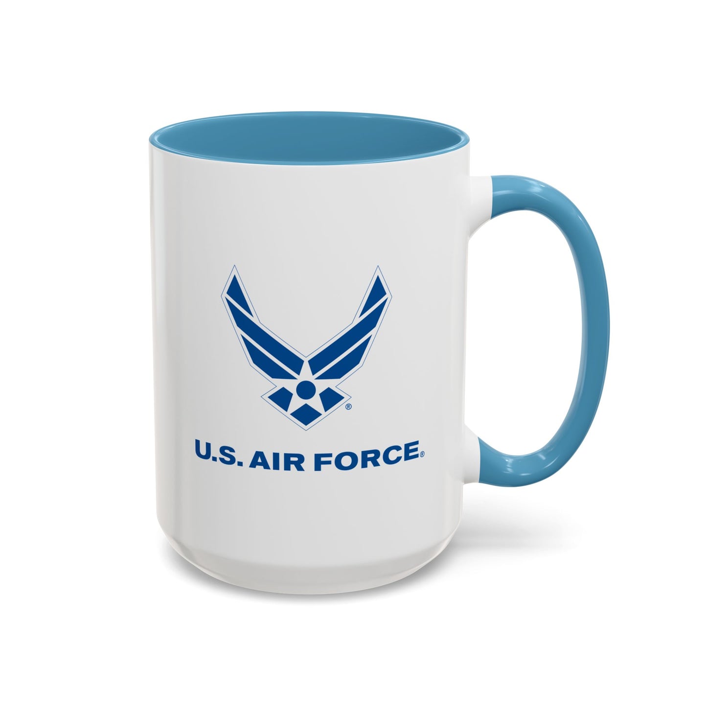 Accent Coffee Mug (11oz & 15oz) - USAF Logo, TM Txt - U S Air Force X 300