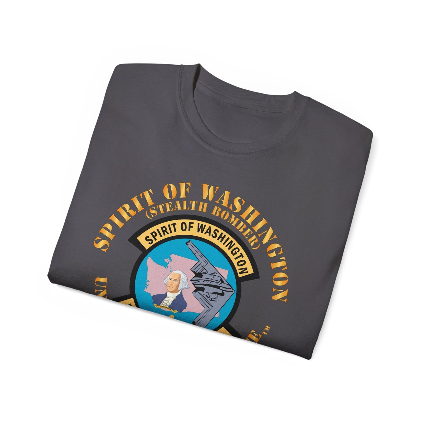 Unisex Ultra Cotton Tee - USAF - B2 - Spirit of Washington - Stealth Bomber X 300
