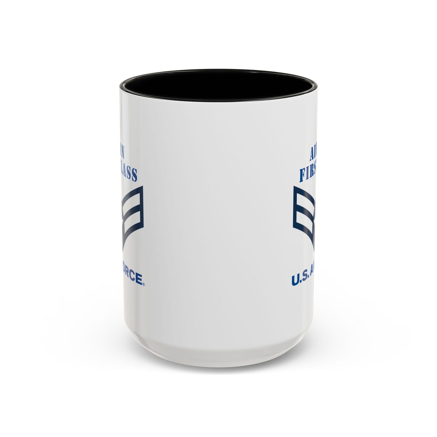Accent Coffee Mug (11oz & 15oz) - USAF - Airman - First Class (E3) - 2020 - US Air Force w Text X 300