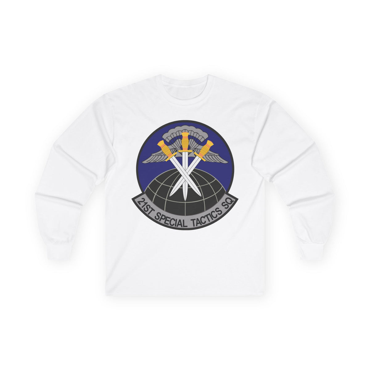 Unisex Ultra Cotton Long Sleeve Tee - USAF - 21st Special Tactics Squadron wo Txt