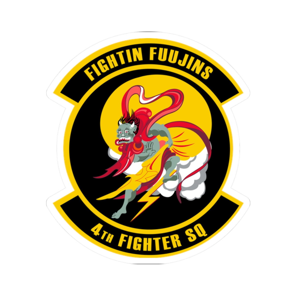 Kiss-Cut Stickers - USAF - 4th Fighter Squadron wo txt