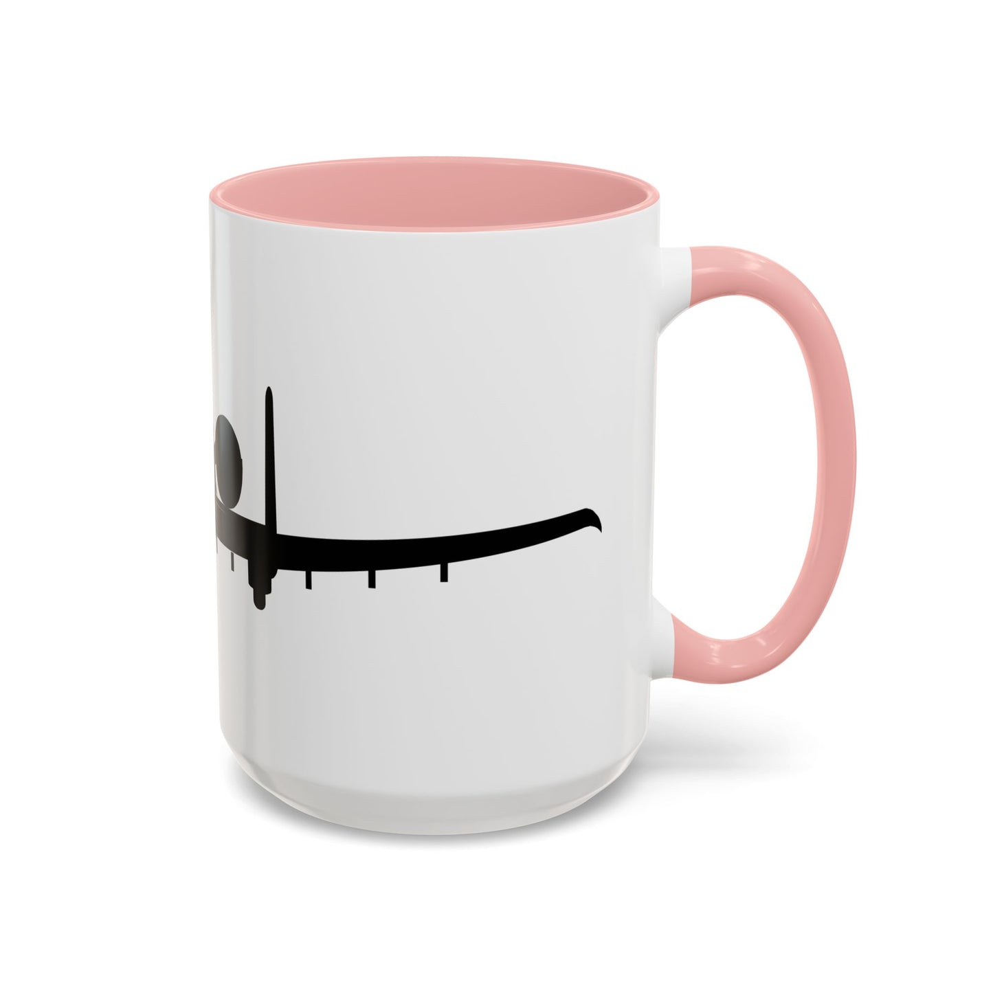 Accent Coffee Mug (11oz & 15oz) - Aircraft - USAF - A-10 Thunderbolt II - Front - Silhouette X 300