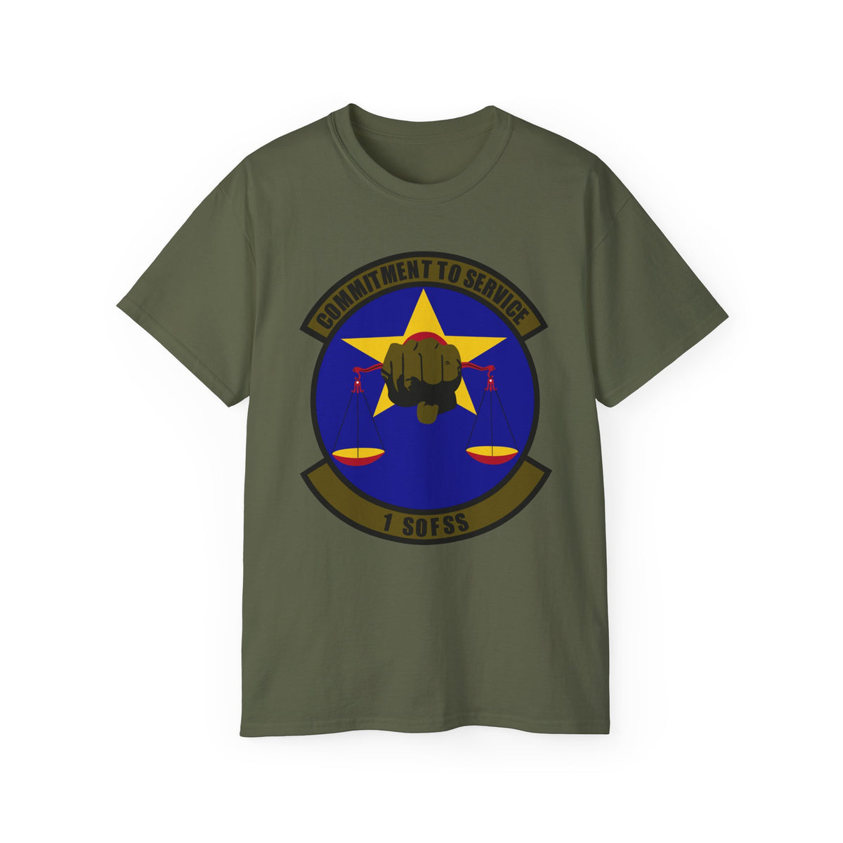 Unisex Ultra Cotton Tee - USAF - 1st Special Operations Force Support Sq wo txt X 300