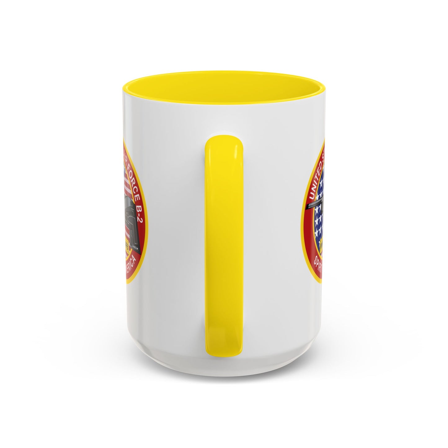 Accent Coffee Mug (11oz & 15oz) - USAF - B2 - Spirit - Stealth Bomber wo Txt