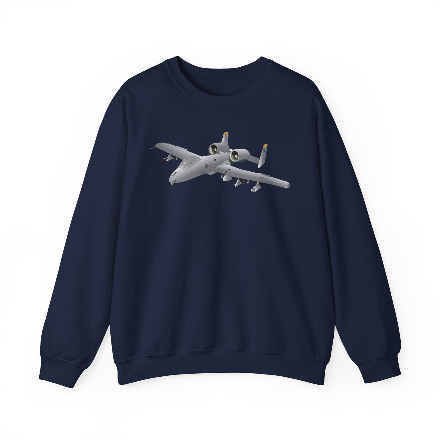 Crewneck Sweatshirt - Aircraft - A10 - Front - Top - Oblique X 300