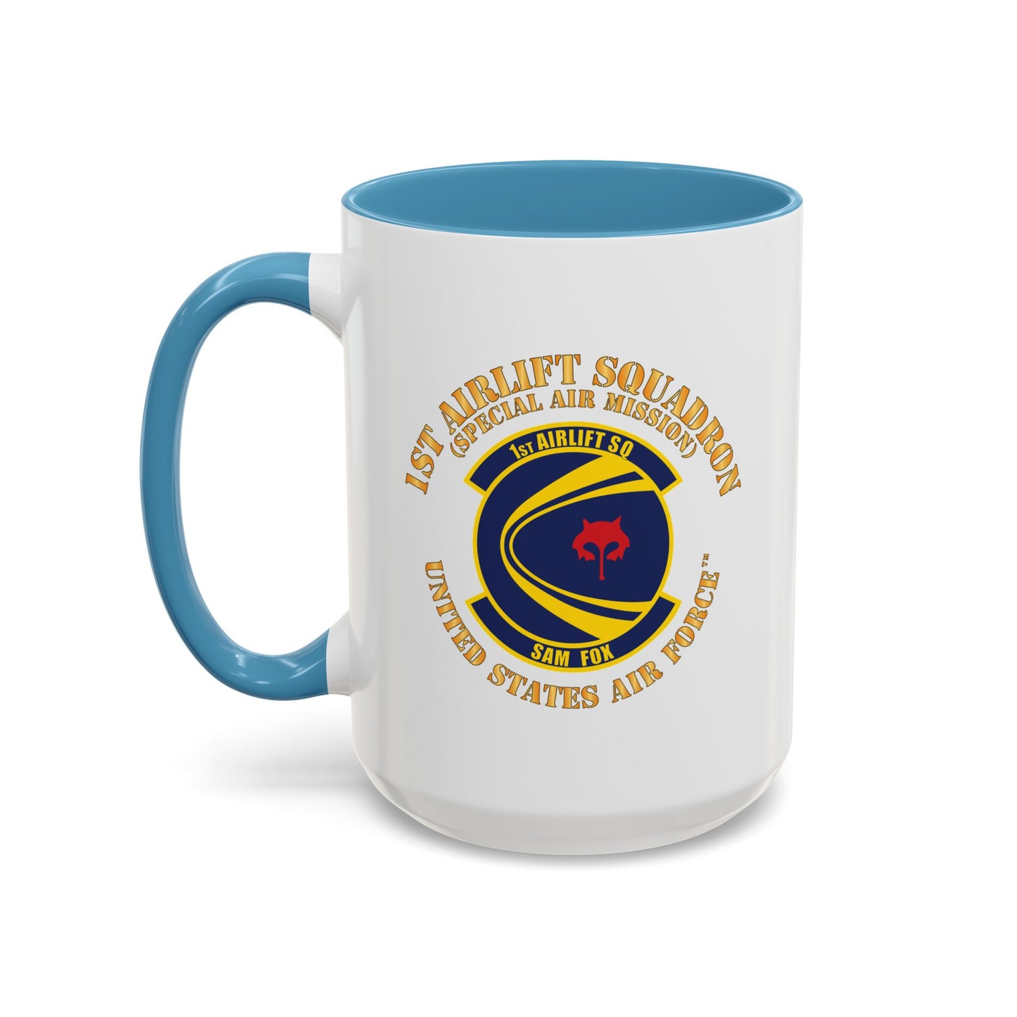 Accent Coffee Mug (11oz & 15oz) - USAF - 1st Airlift Squadron X 300