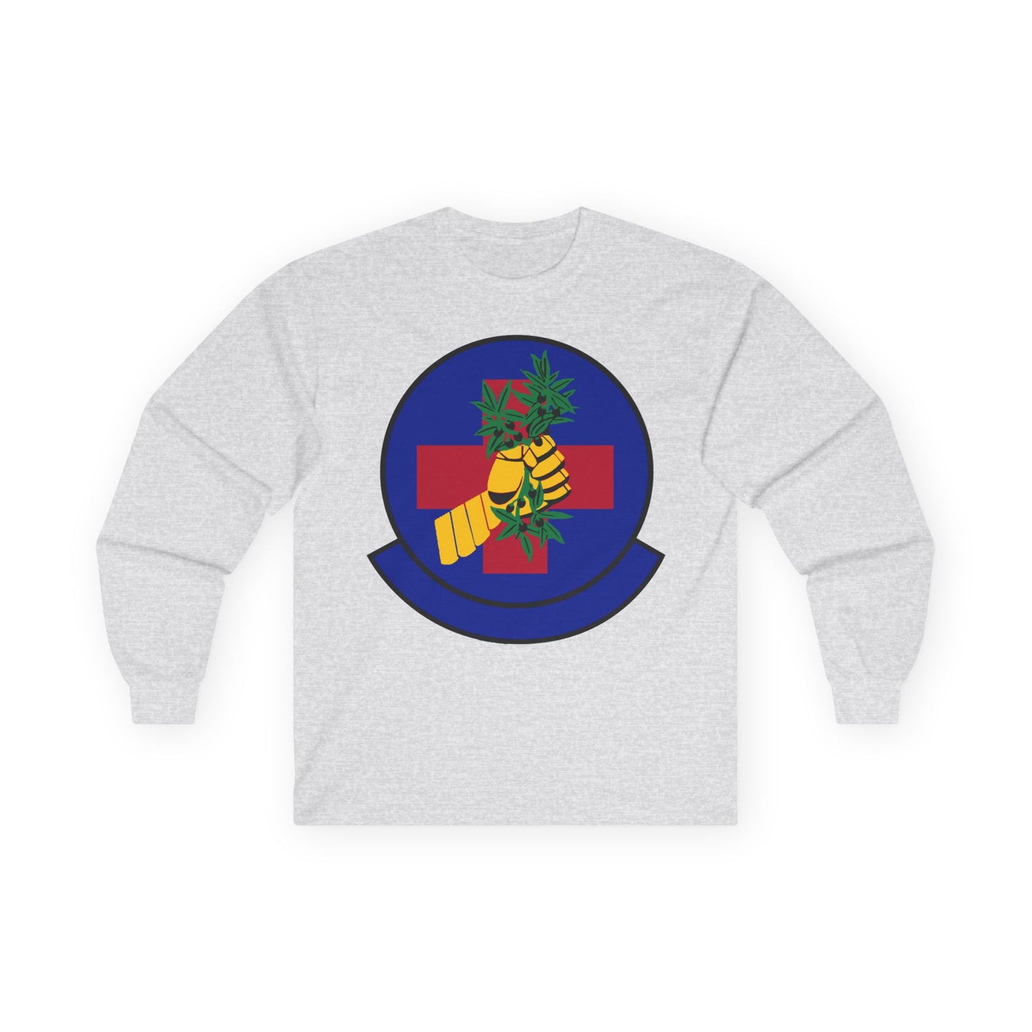 Unisex Ultra Cotton Long Sleeve Tee - USAF - 2nd Healthcare Operations Squadron wo txt