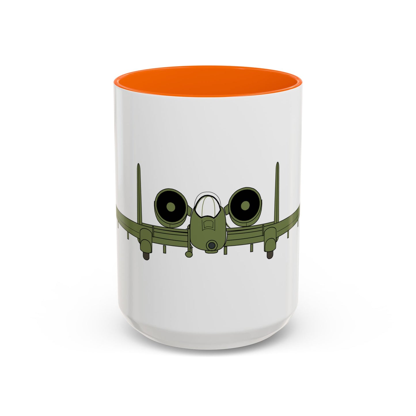 Accent Coffee Mug (11oz & 15oz) - Aircraft - USAF - A-10 Thunderbolt II - Front X 300