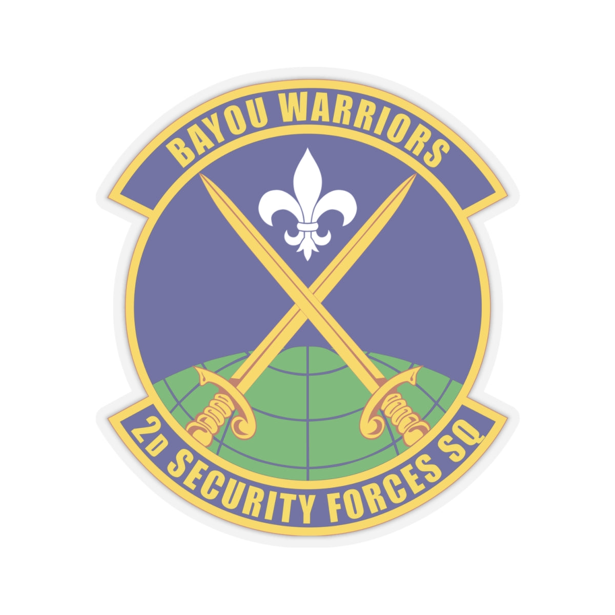 Kiss-Cut Stickers - USAF - 2nd Security Forces Squadron wo txt