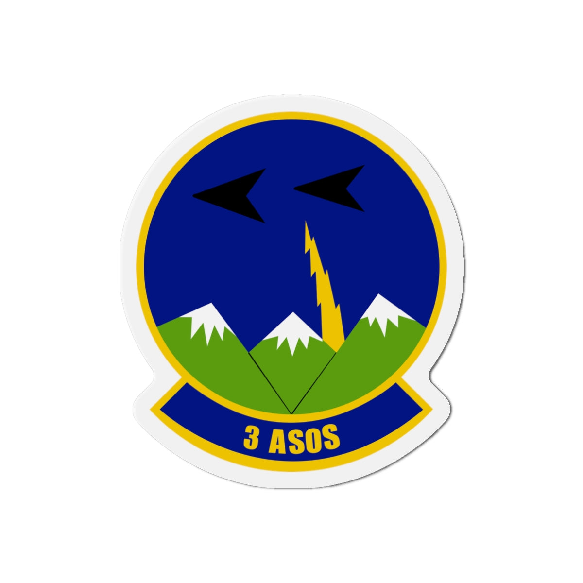 Die-Cut Magnet - USAF - 3rd Air Support Operations Squadron wo txt X 300