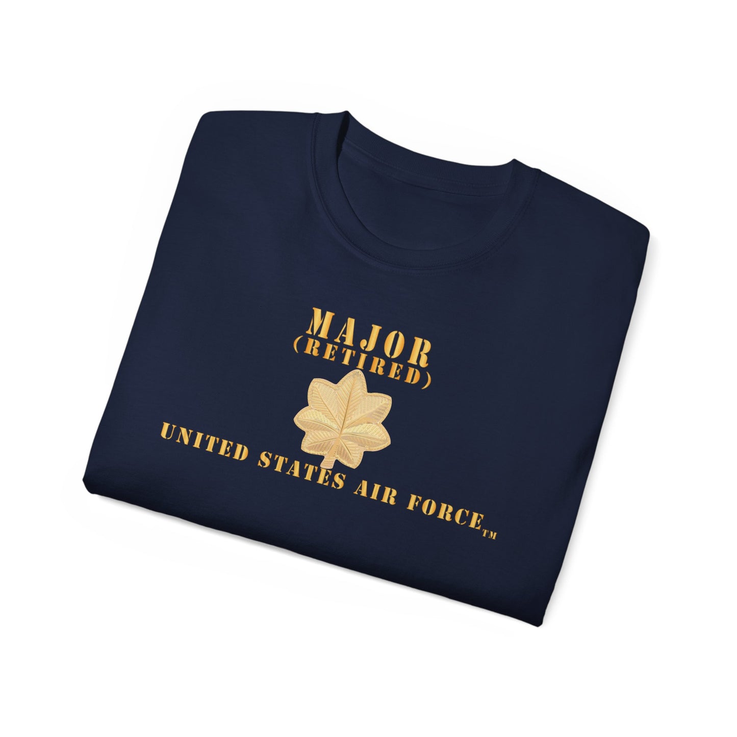 Unisex Ultra Cotton Tee - USAF - Major - MAJ - Retired X 300