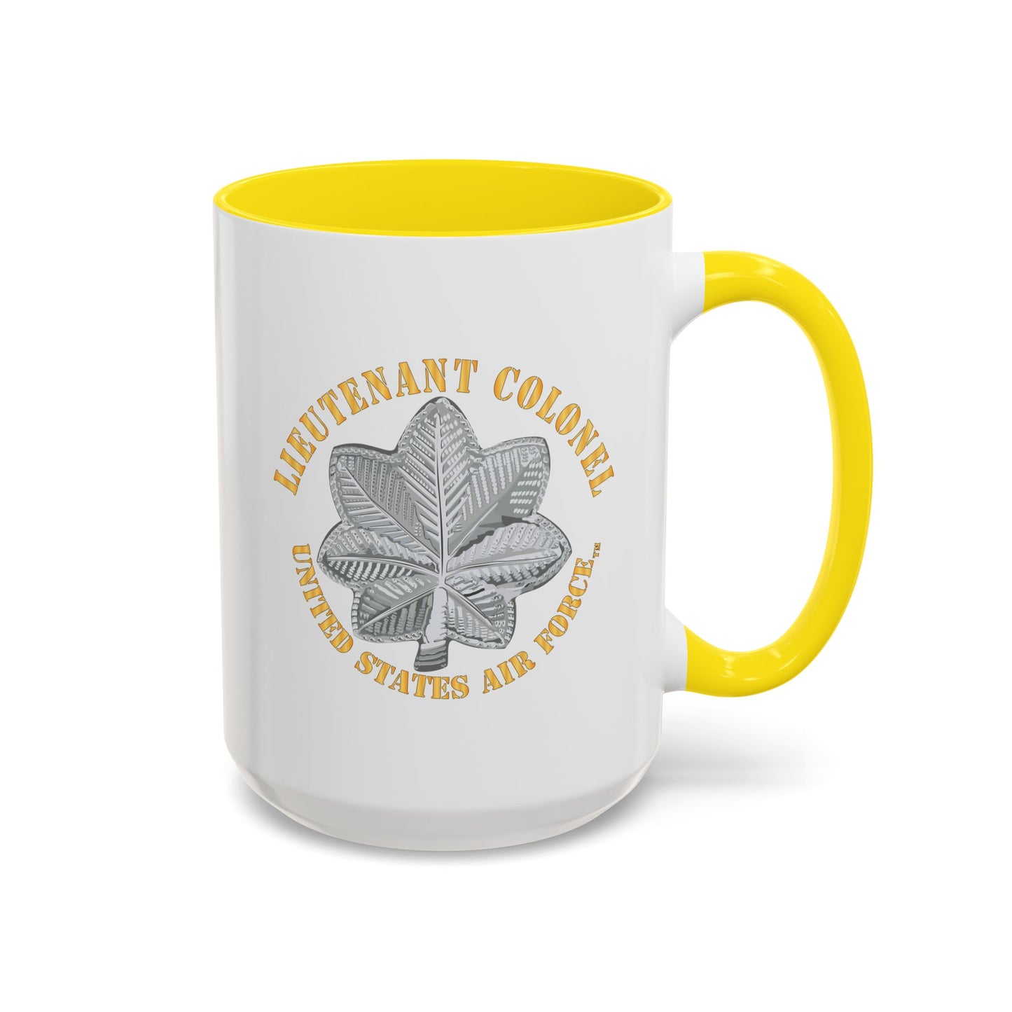Accent Coffee Mug (11oz & 15oz) - USAF - Lieutenant Colonel - LTC - TM X 300