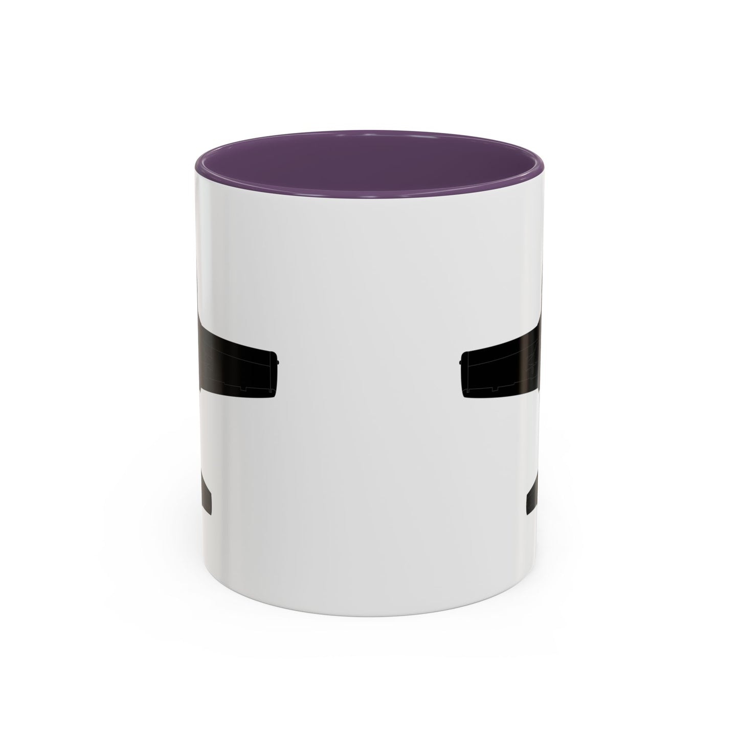 Accent Coffee Mug (11oz & 15oz) - Aircraft - T-37-Trainer - Bottom - Black - Metal X 300