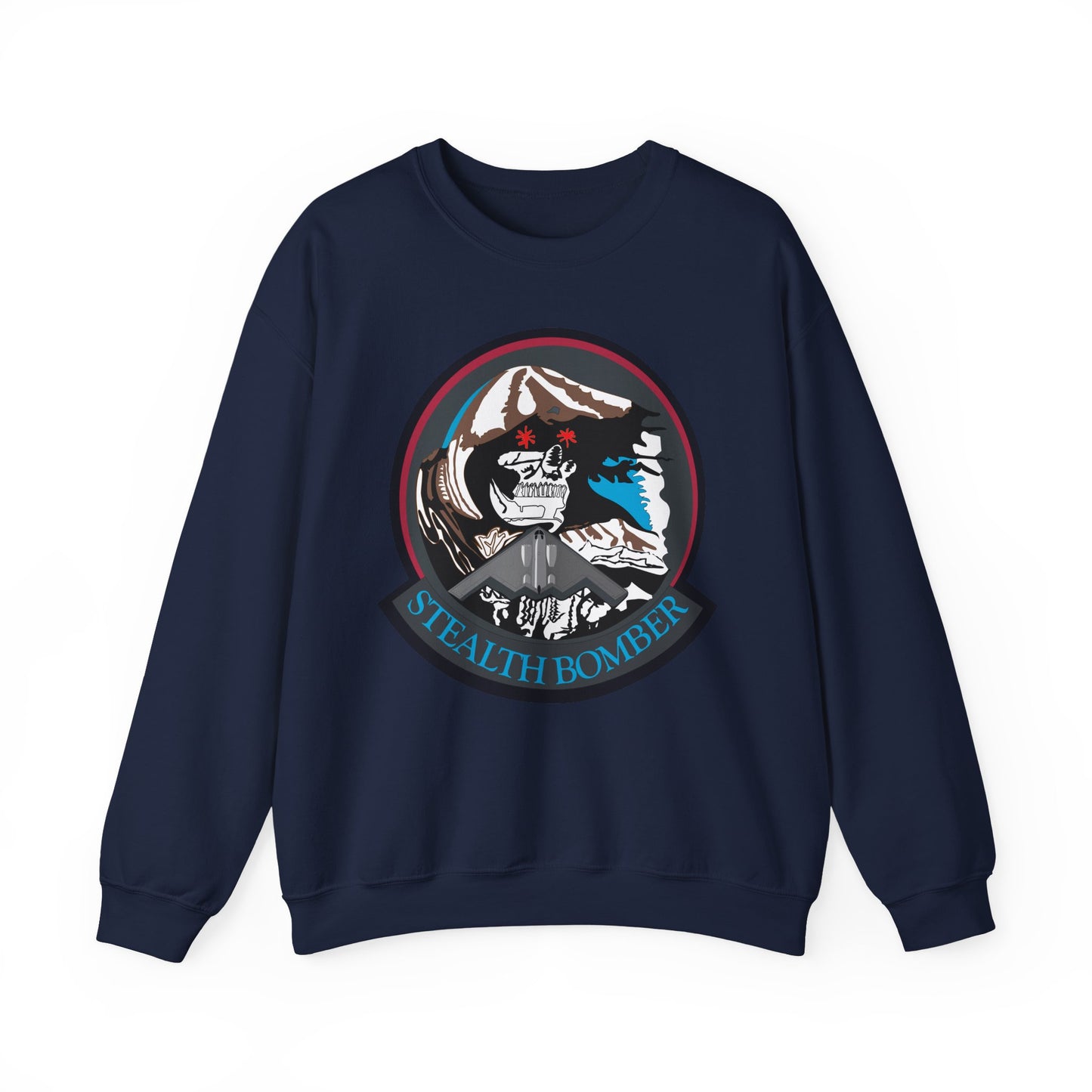 Crewneck Sweatshirt - USAF - B2 - Grim Reaper - Stealth Bomber wo txt X 300