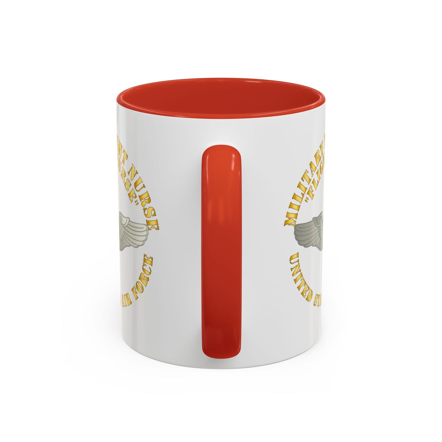 Accent Coffee Mug (11oz & 15oz) - USAF - Military Flight Nurse - Flight Nurse - Basic