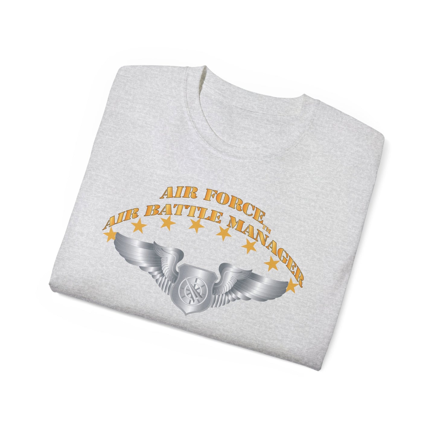 Unisex Ultra Cotton Tee - USAF - Air Battle Manager - Basic Wings X 300