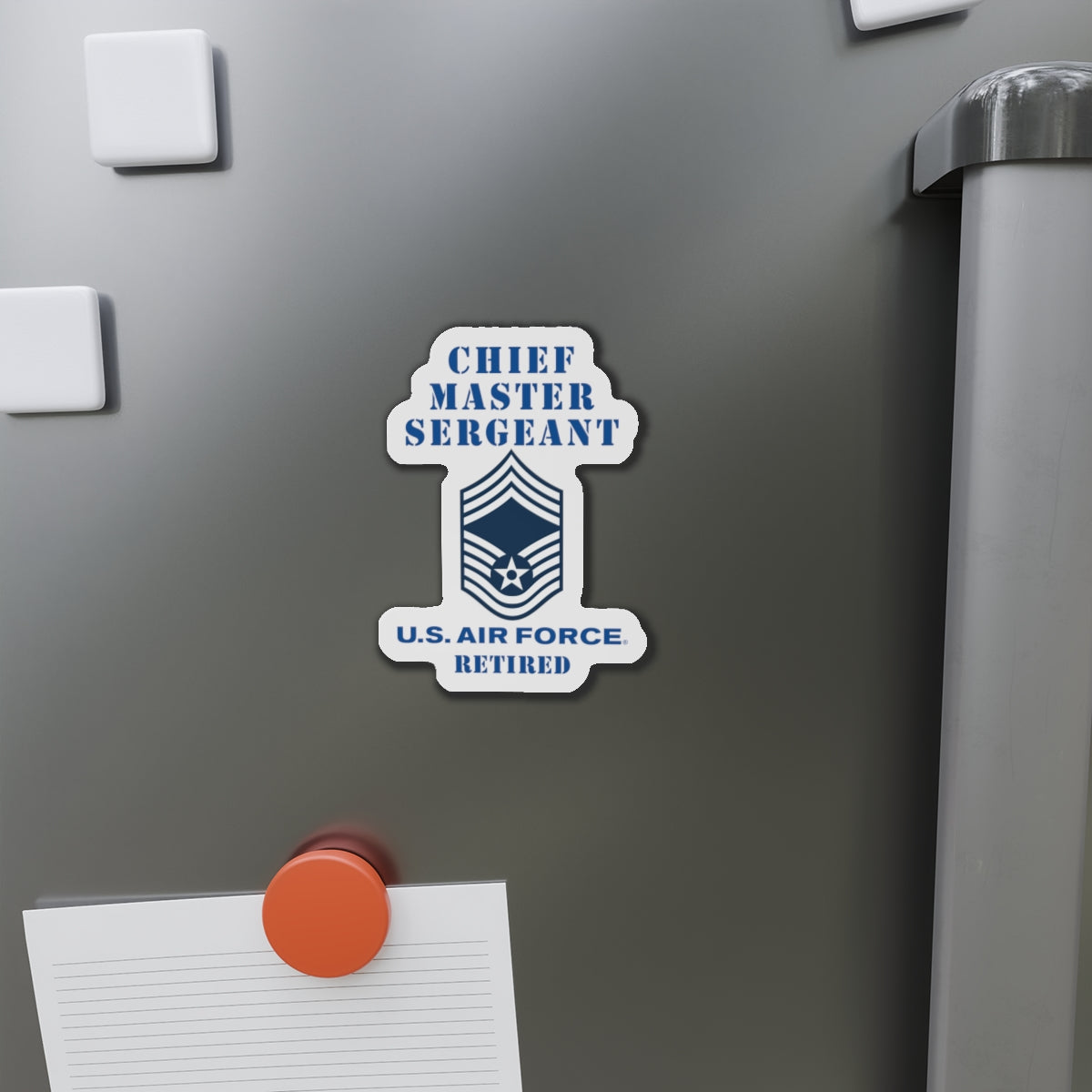 Die-Cut Magnet - USAF - Chief Master Sergeant (E9a) - 2020 - Retired