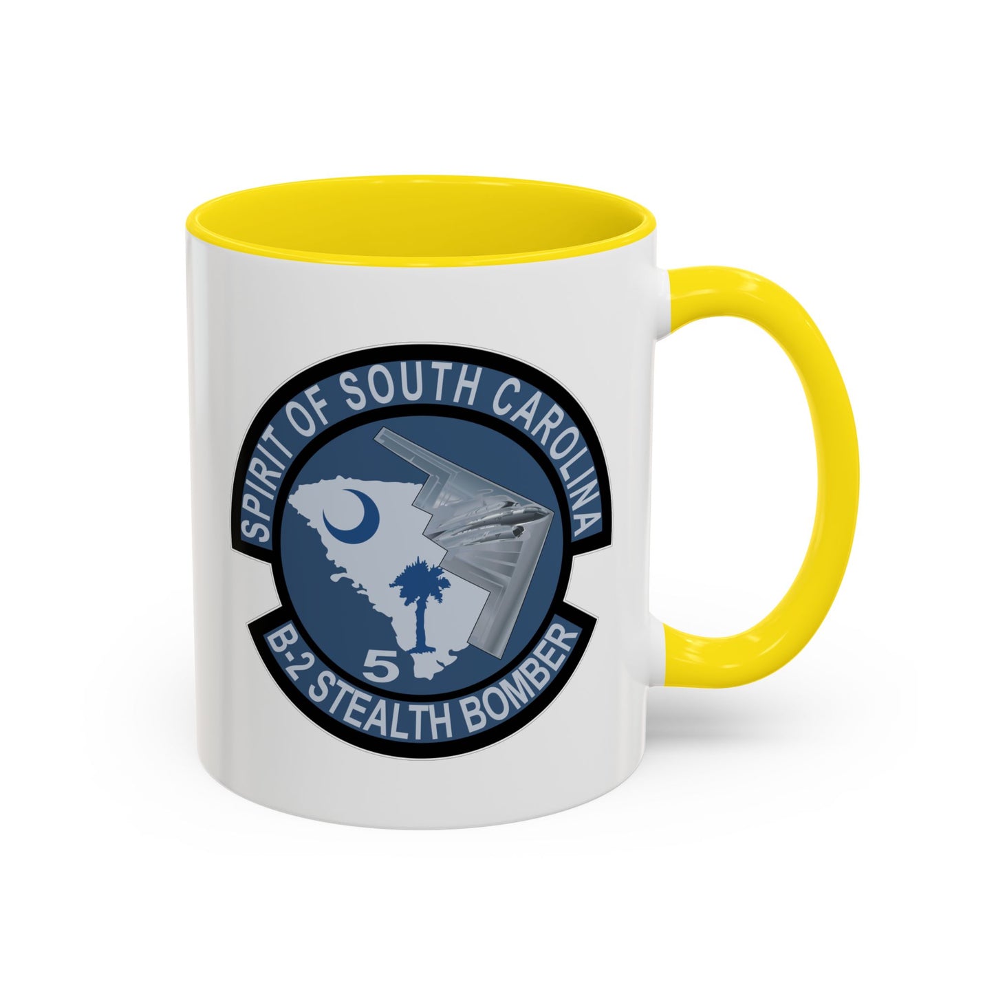 Accent Coffee Mug (11oz & 15oz) - USAF - B2 - Spirit of South Carolina Stealth Bomber wo Txt X 300