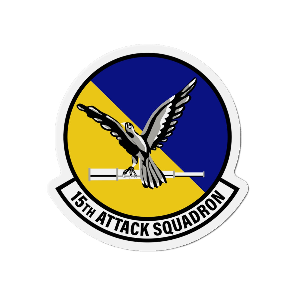 Die-Cut Magnet - USAF - 15th Attack Squadron wo txt