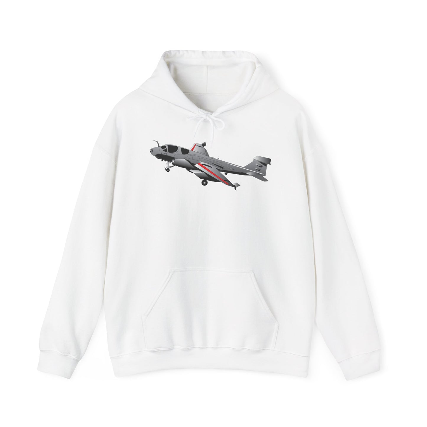 Unisex Heavy Blend Hooded Sweatshirt - Aircraft - Navy - A-6A Intruder X 300