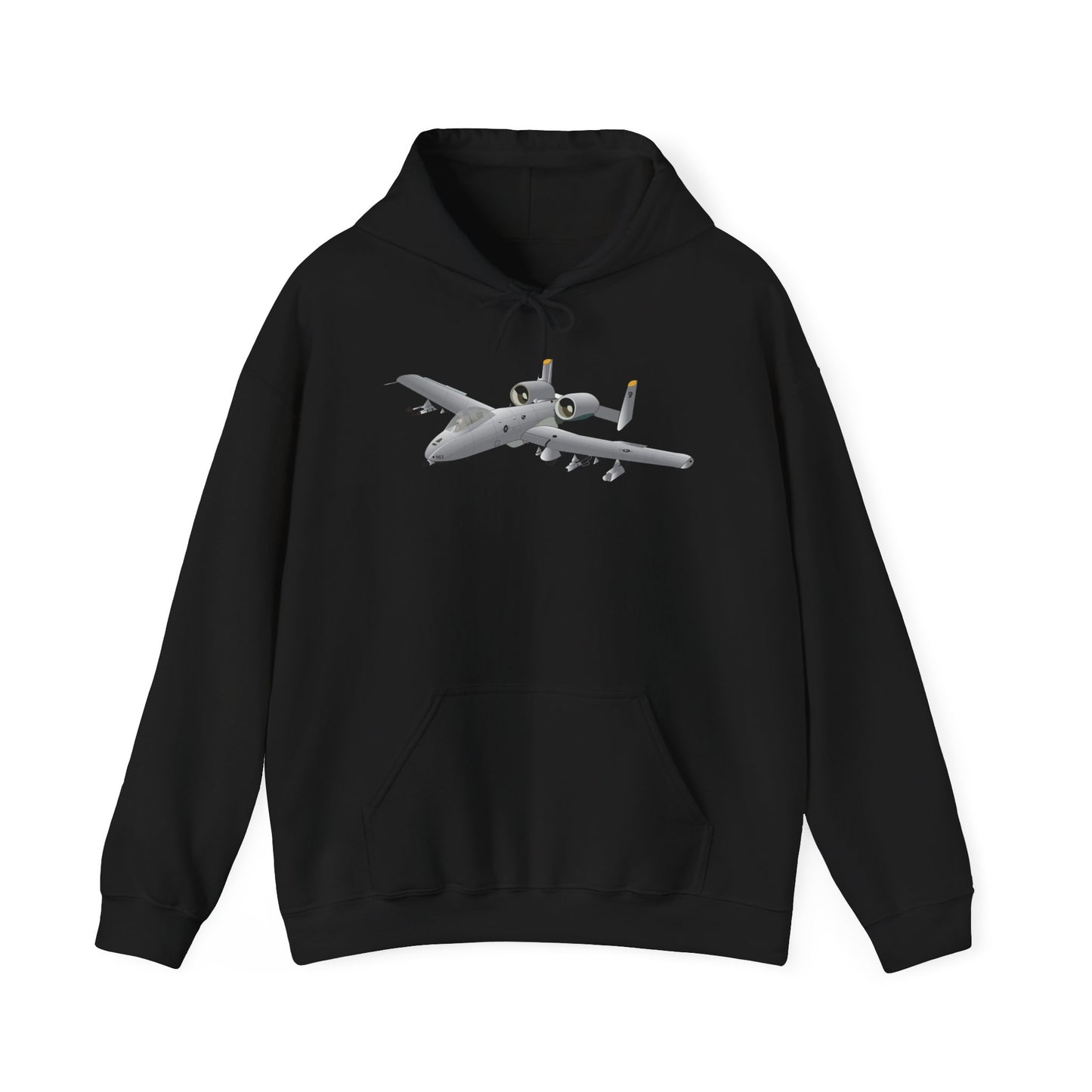 Unisex Heavy Blend Hooded Sweatshirt - Aircraft - A10 - Front - Top - Oblique X 300