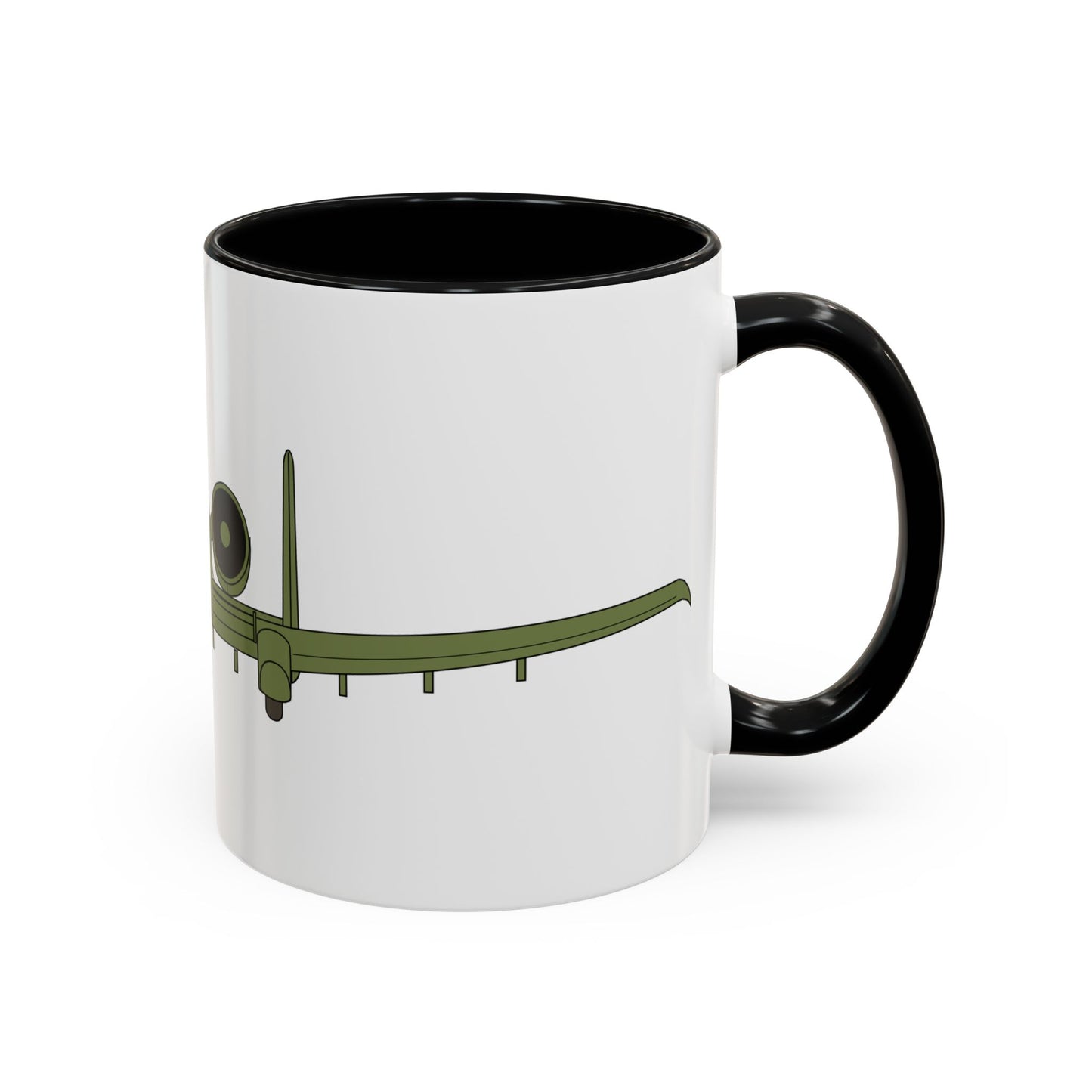 Accent Coffee Mug (11oz & 15oz) - Aircraft - USAF - A-10 Thunderbolt II - Front X 300