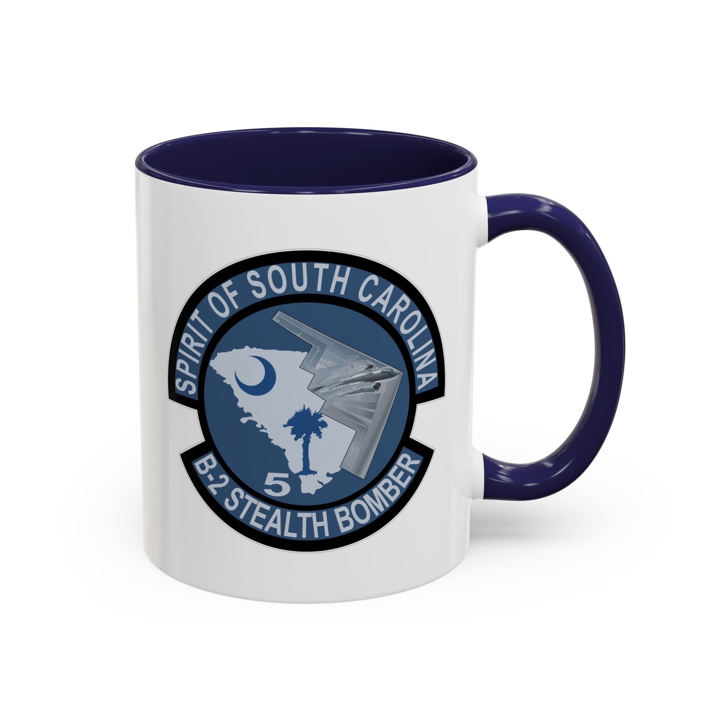 Accent Coffee Mug (11oz & 15oz) - USAF - B2 - Spirit of South Carolina Stealth Bomber wo Txt X 300