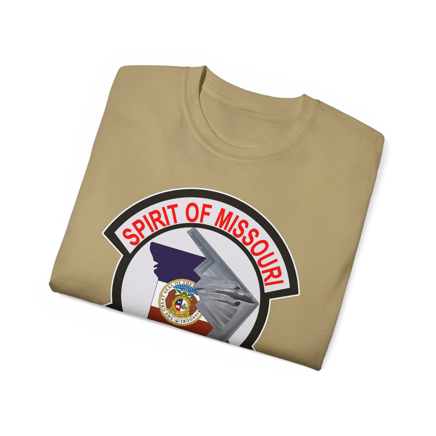 Unisex Ultra Cotton Tee - USAF - B2 - Spirit of Missouri - Stealth Bomber wo Txt