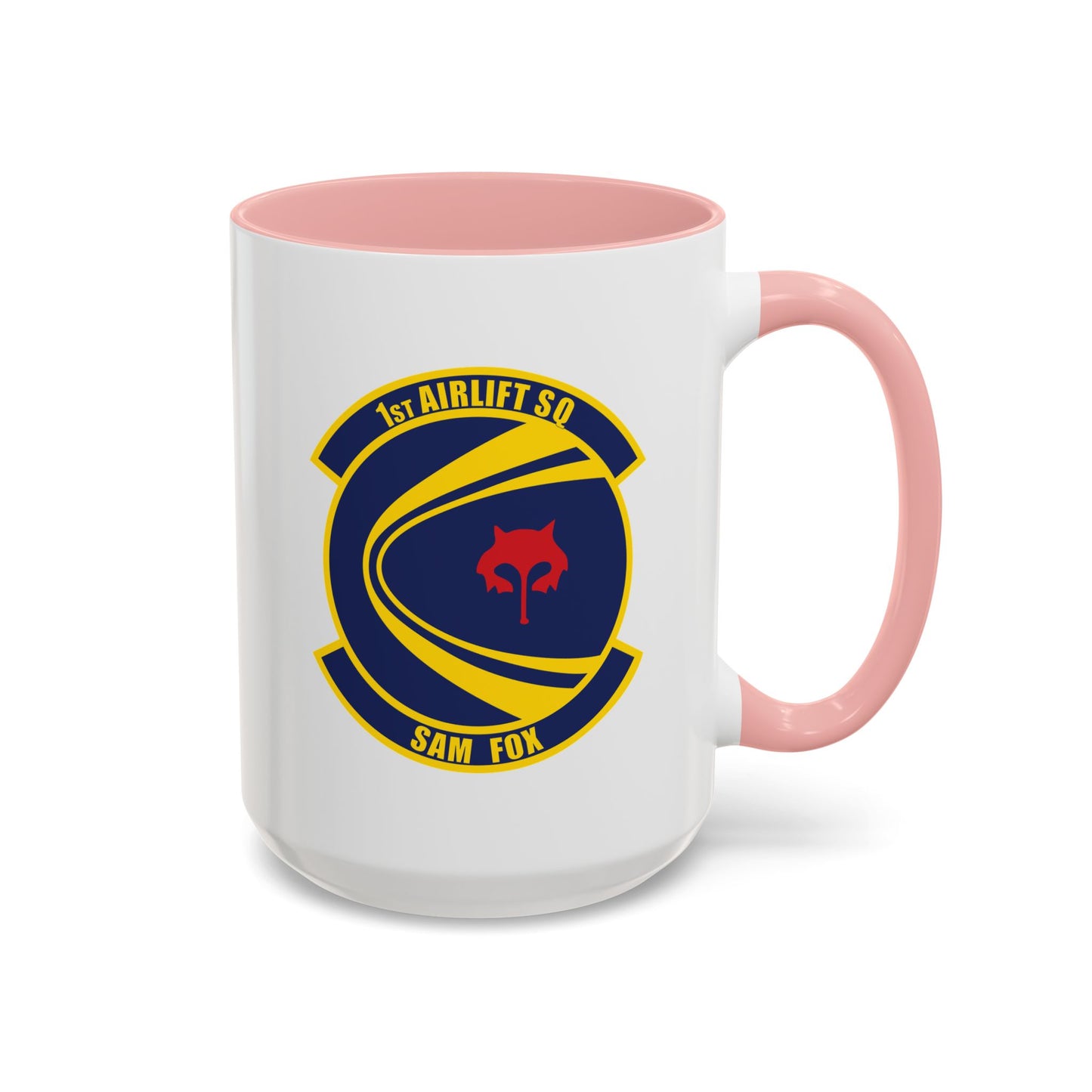 Accent Coffee Mug (11oz & 15oz) - USAF - 1st Airlift Squadron wo txt X 300