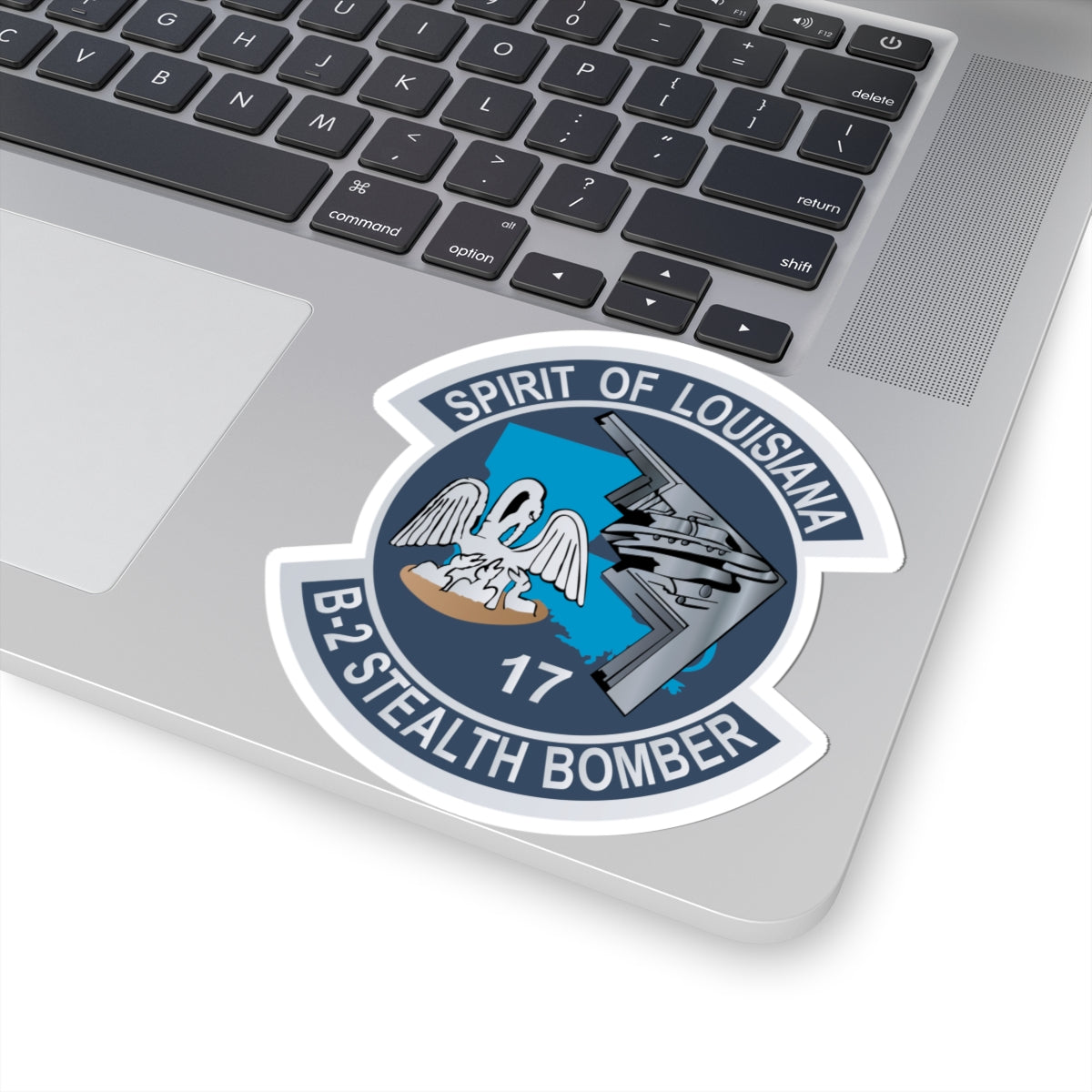 Kiss-Cut Stickers - USAF - B2 - Spirit of Louisiana - Stealth Bomber wo txt X 300