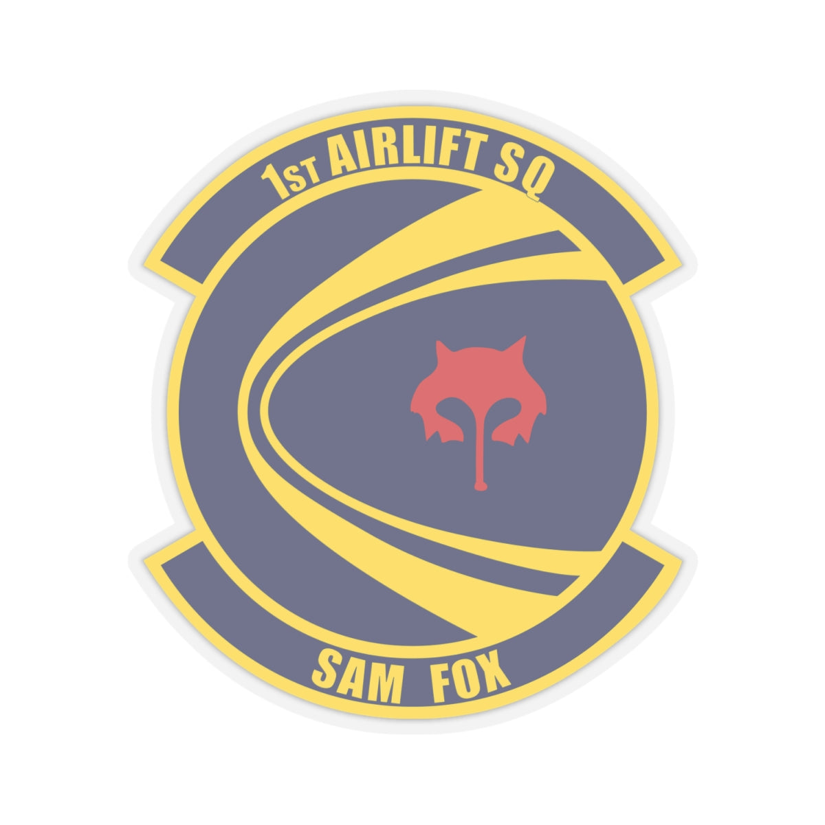 Kiss-Cut Stickers - USAF - 1st Airlift Squadron wo txt X 300