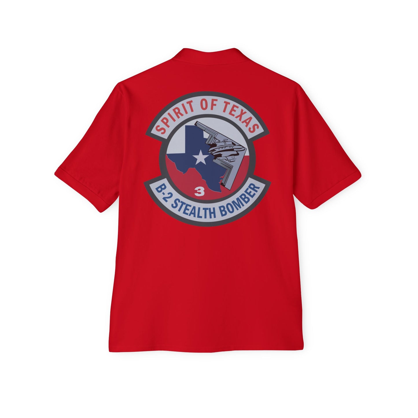 Men's Piqué Polo - USAF - B2 - Spirit of Texas - Stealth Bomber wo txt X 300
