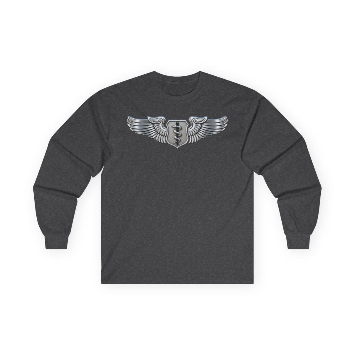 Unisex Ultra Cotton Long Sleeve Tee - USAF - Flight Surgeon Badge wo txt - 3D - Enhanced