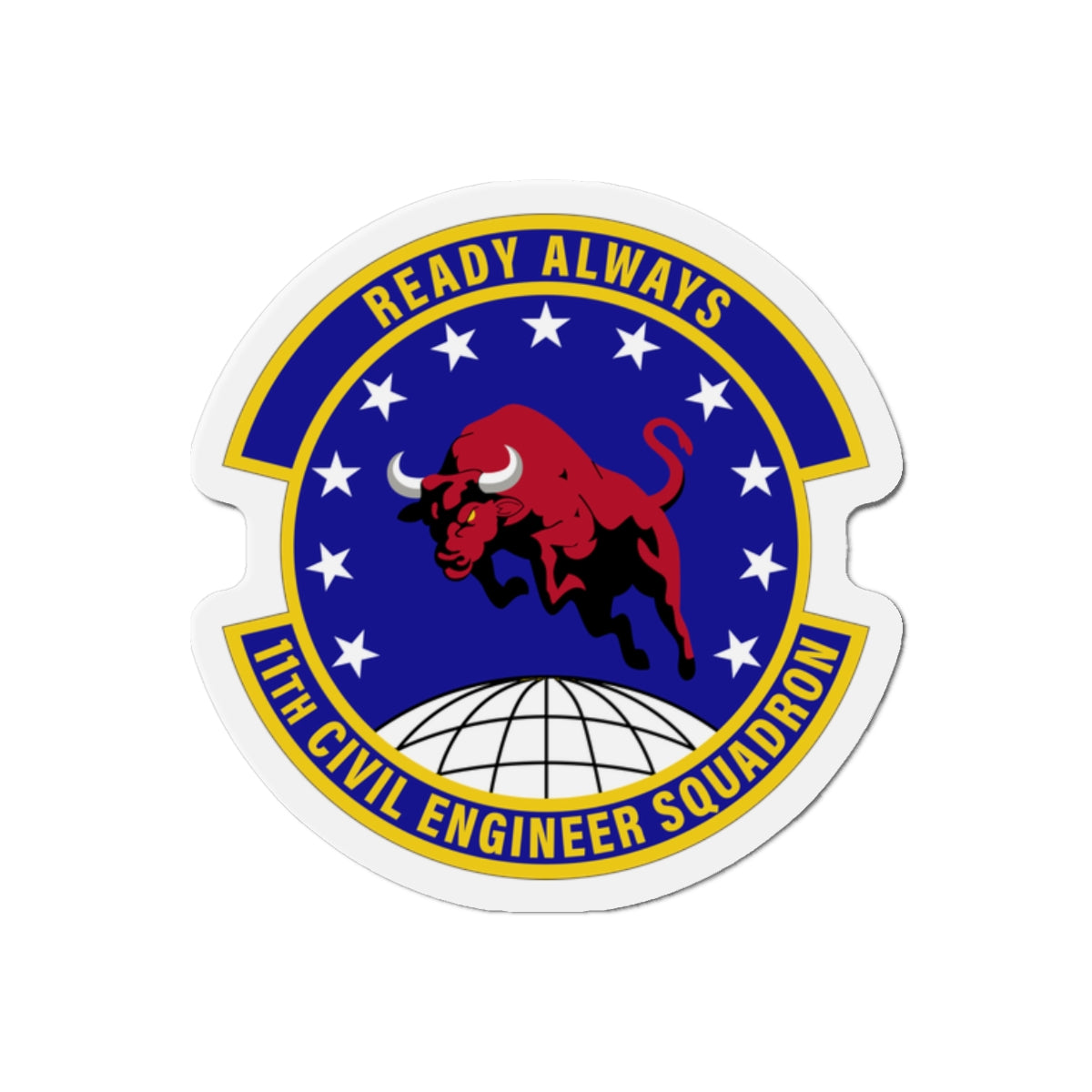Die-Cut Magnet - USAF - 11th Civil Engineer Squadron wo txt