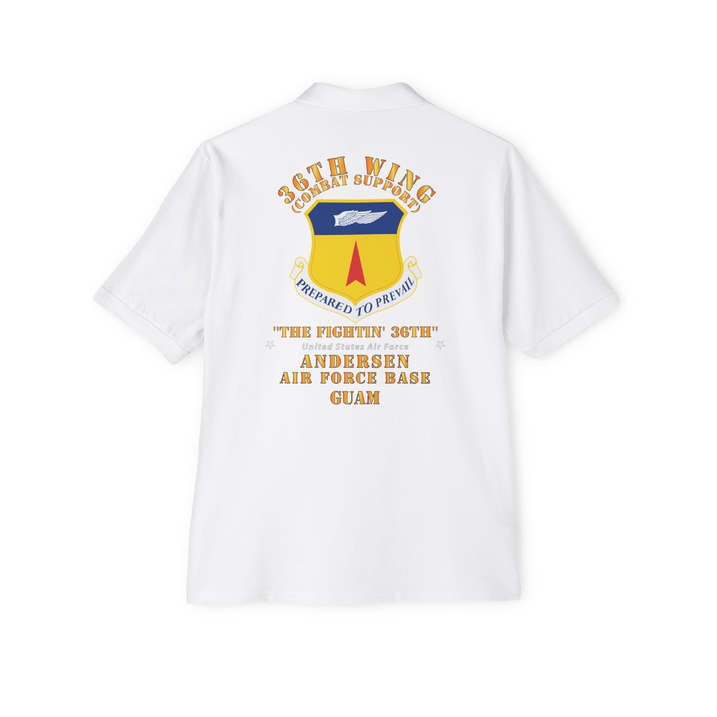Men's Piqué Polo - USAF - 36th Wing - Anderson AFB - Guam
