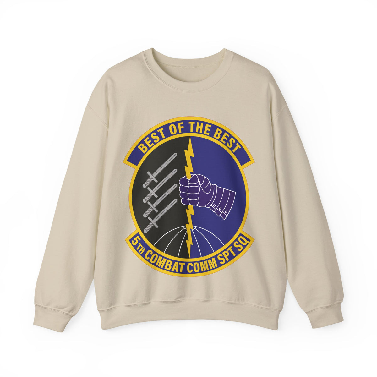 Crewneck Sweatshirt - USAF - 5th Combat Communications Support Sq wo txt X 300