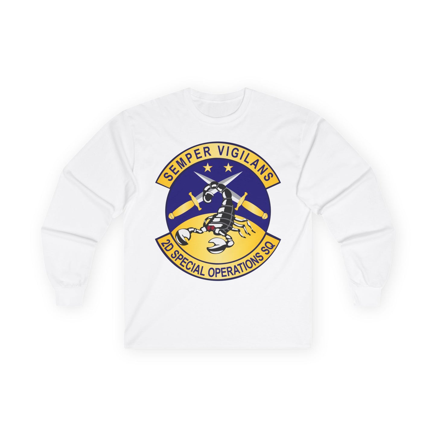 Unisex Ultra Cotton Long Sleeve Tee - USAFSOF - 2nd Special Operations Squadron wo Txt