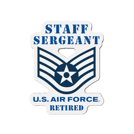 Die-Cut Magnet - USAF - Staff Sergeant (E5) - 2020 - Retired