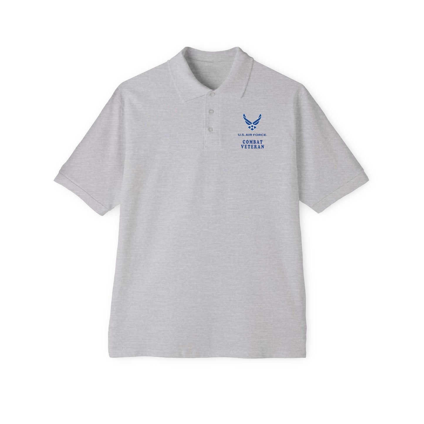 Men's Piqué Polo - USAF - Air Force - Combat Veteran X 300